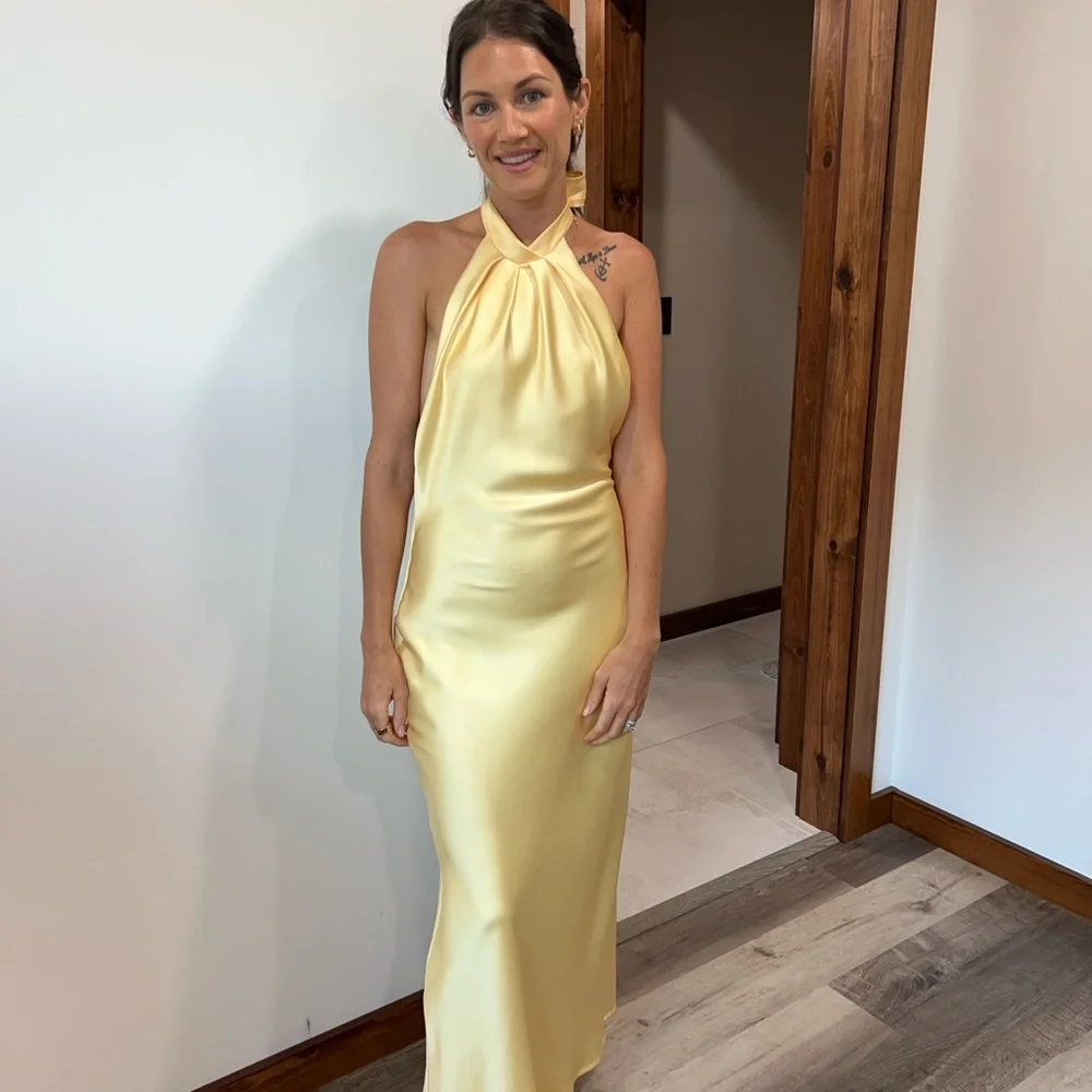 champagne beige color dress Freesia Formal Champagne| Beginning Boutique US plus-size-dresses Size:EU 43 | US 11.5-12 Pleated design to top Ruched Drop Waist Romper